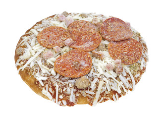 Thick crust frozen pizza