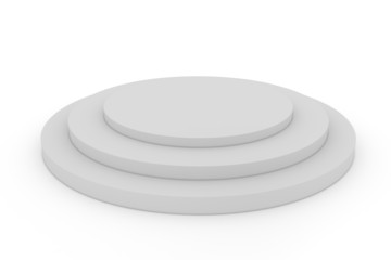 Empty circle podium