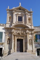 Fototapeta na wymiar Church of Maria della Grazia in Lecce in Italy