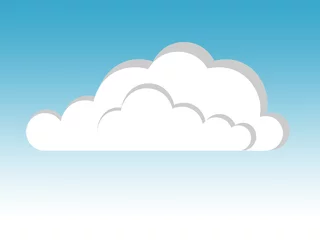 Door stickers Sky cloud illustration