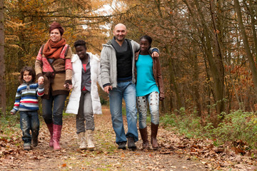 Take a wlk with themulticultural family