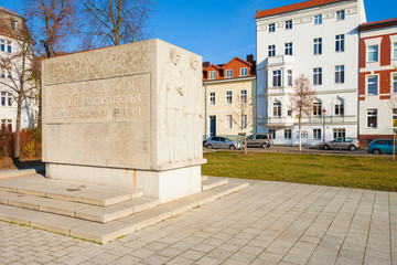 Fototapeta na wymiar Ottmar Geschke Square, Fuerstenwalde, Niemcy