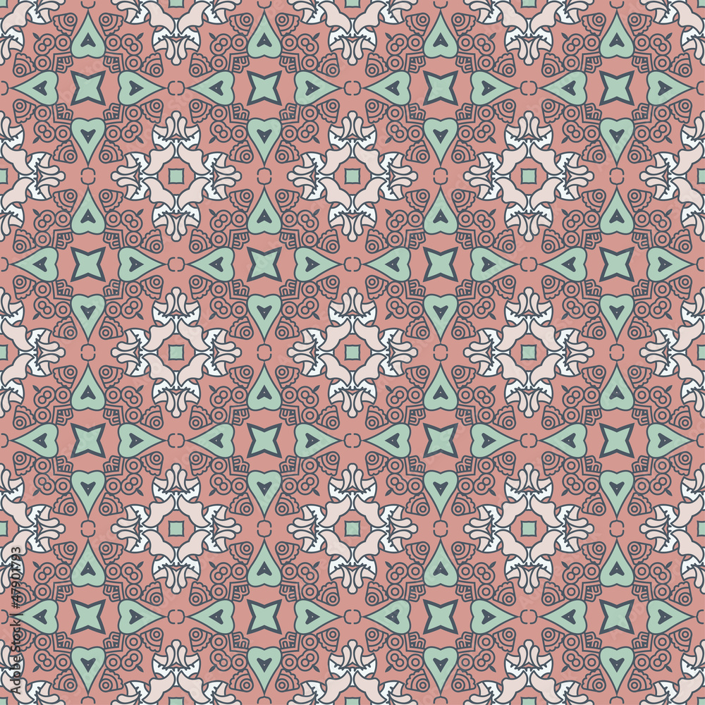 Aufkleber seamless colorful retro pattern background