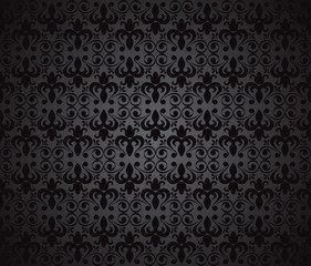 Black background, vector illustration