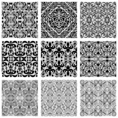 Excellent seamless floral background, vector illustration