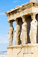 Foto op Canvas Kariatiden, Akropolis, Athene © Alena Stalmashonak