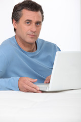 Man with computer