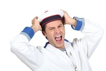 Man in a sailor costume