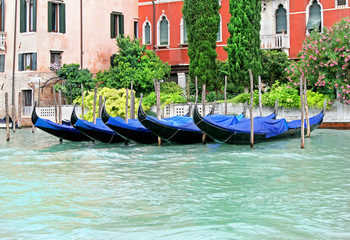 Fototapeta na wymiar Venice gondolas
