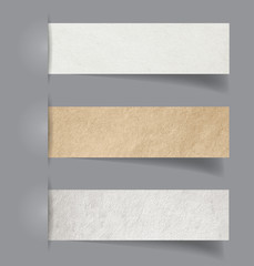 Vector old vintage paper textured tags collection