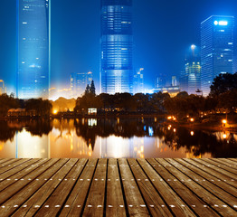 Night view of shanghai