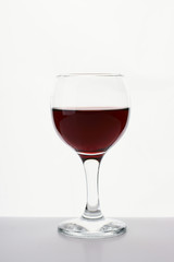 Glass of red wine