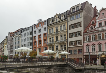 embankment of Tepla river, Karlovy Vary