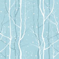 Materiał do szycia trees seamless