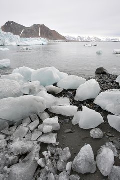Arctic winter landscape - Spitsbergen, Svalbard