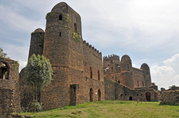 Fototapeta na wymiar Basil Ghebbi zamek, Gonder, Etiopia