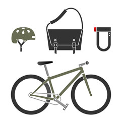 Bicycle Kit 2 - obrazy, fototapety, plakaty