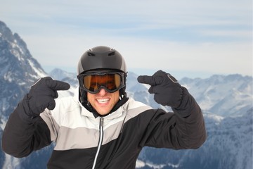 Skifahrer aggressiv im Skigebiet