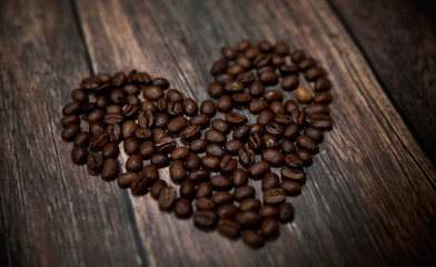 Fragrant coffee heart