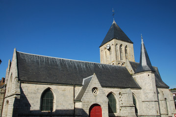 Obraz premium Église Saint-Martin de Veules-les-Roses, Normandie