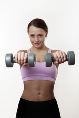 Fototapeta na wymiar workout with weights