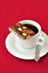A Cup of Coffee with Panforte