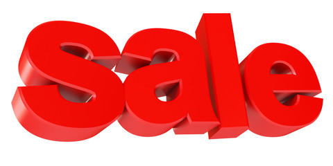 Sale icon. Isolated on white background. 3d render