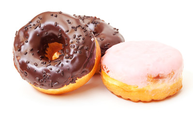 Chocolate Donuts Stacked