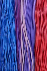 Multi-colored wires in computer networks