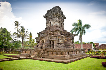 Fototapeta na wymiar Candi Jago Temple pobliżu Malang, East Java, Indonezja.