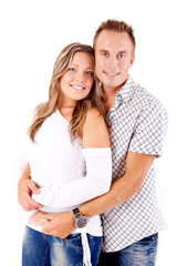 Fototapeta premium Loving couple embracing