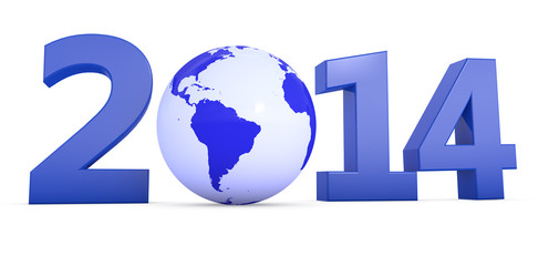 Jahr 2014 mit Welt als Null