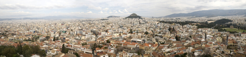Fototapeta na wymiar Ateny skyline