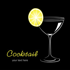 Cocktail with lemon