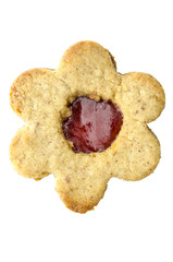 Isolated jam cookie