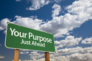 Your Purpose Green Road Sign