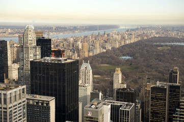 Fototapeta na wymiar Manhattan i Central Park