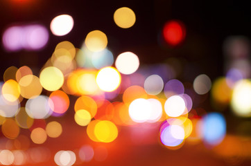 Abstract circular bokeh background of Christmaslight