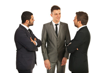 Discussion on three business men