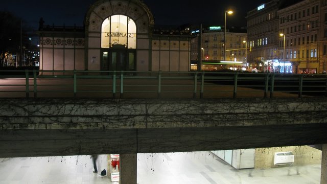 Pavilion of Otto is located above underpass