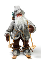 Santa skiing