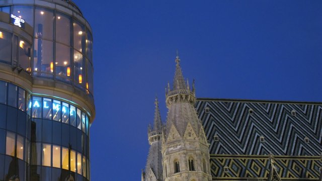 Trading house Haashaus stands near to Stephansdom against