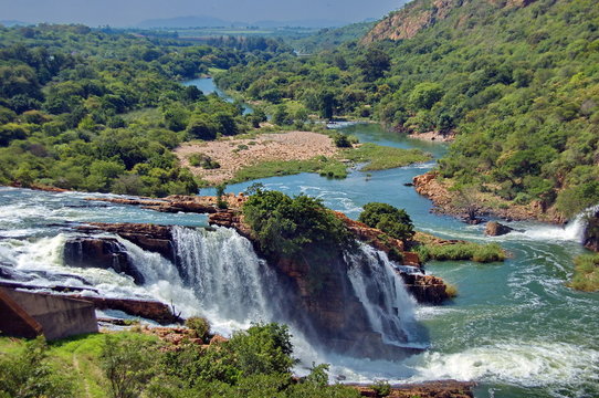 Waterfall in Crocodile river South Africa