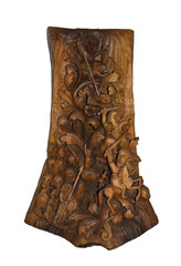 Wood carving pattern handmade Bulgarian