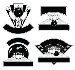 Bowling Design Emblem Templates