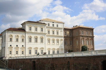 Fototapeta na wymiar Widok Venaria Royal Palace (Turyn, Piemont, Włochy)