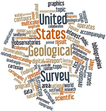 Word cloud for United States Geological Survey