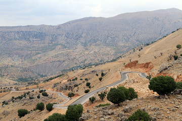 Road on slope