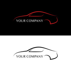 Red and black car logos