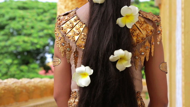 Apsara Dancer seductive supernatural female in asian mythology